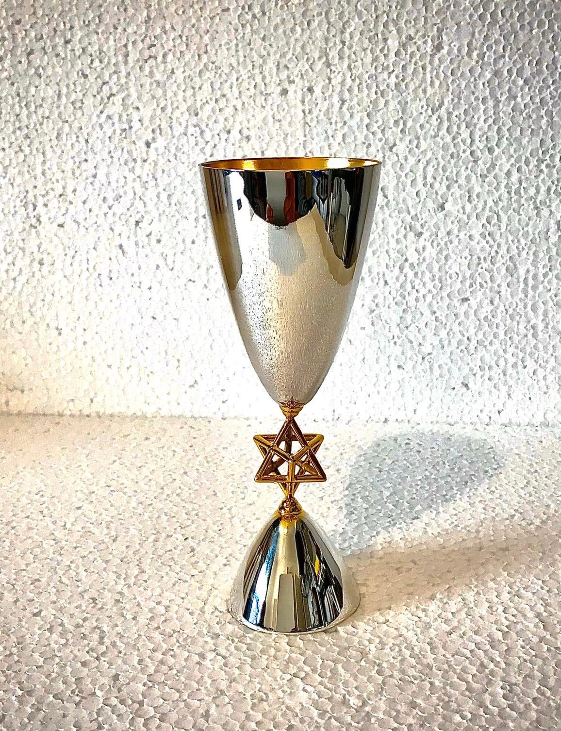 Sterling Silver Kiddush Cup Tapered