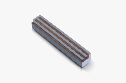 Light Blue CONCRETE AND WOOD MEZUZAH- LONG SHIN