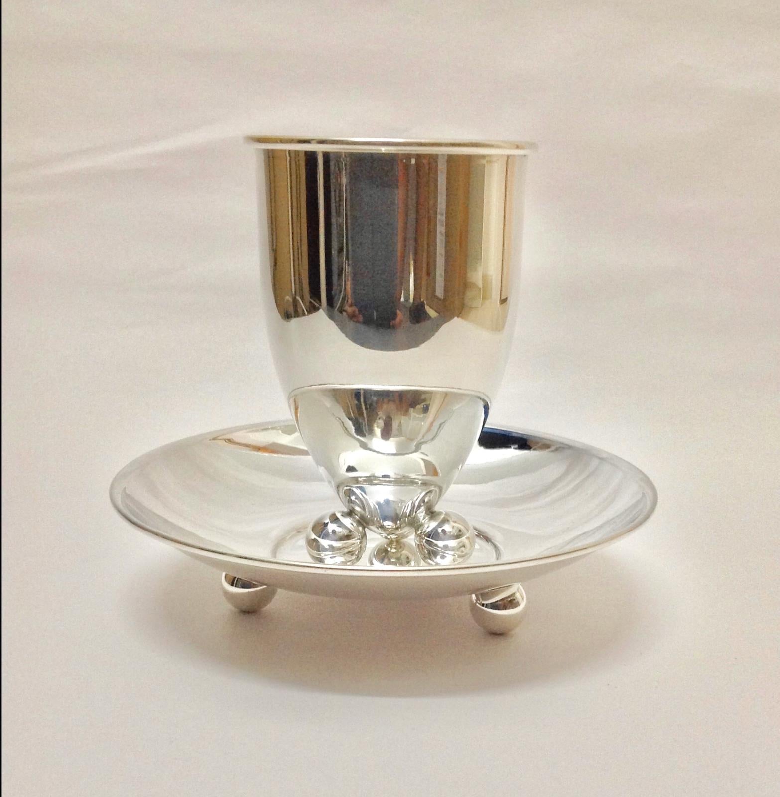 Sterling Silver Kiddush Cup Set