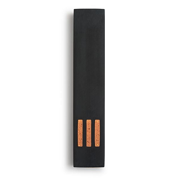 MEZUZAH | Black Narrow | (ש) Middle - Gold