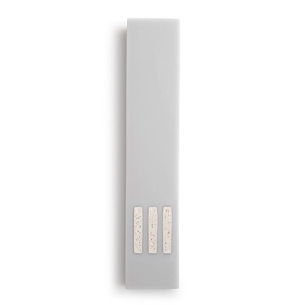 MEZUZAH | Gray Narrow | (ש) Middle - White
