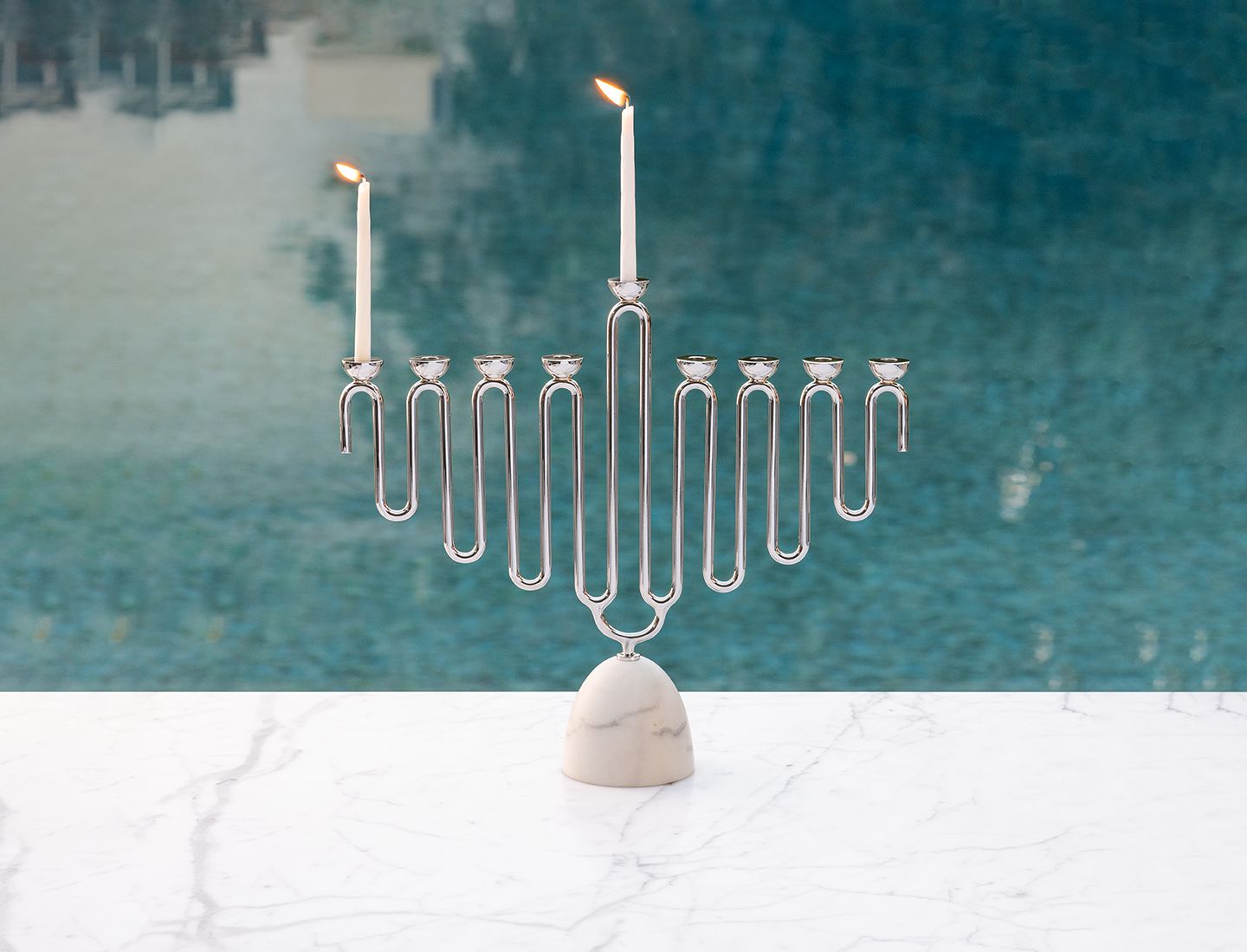 Coluna Menorah Silver