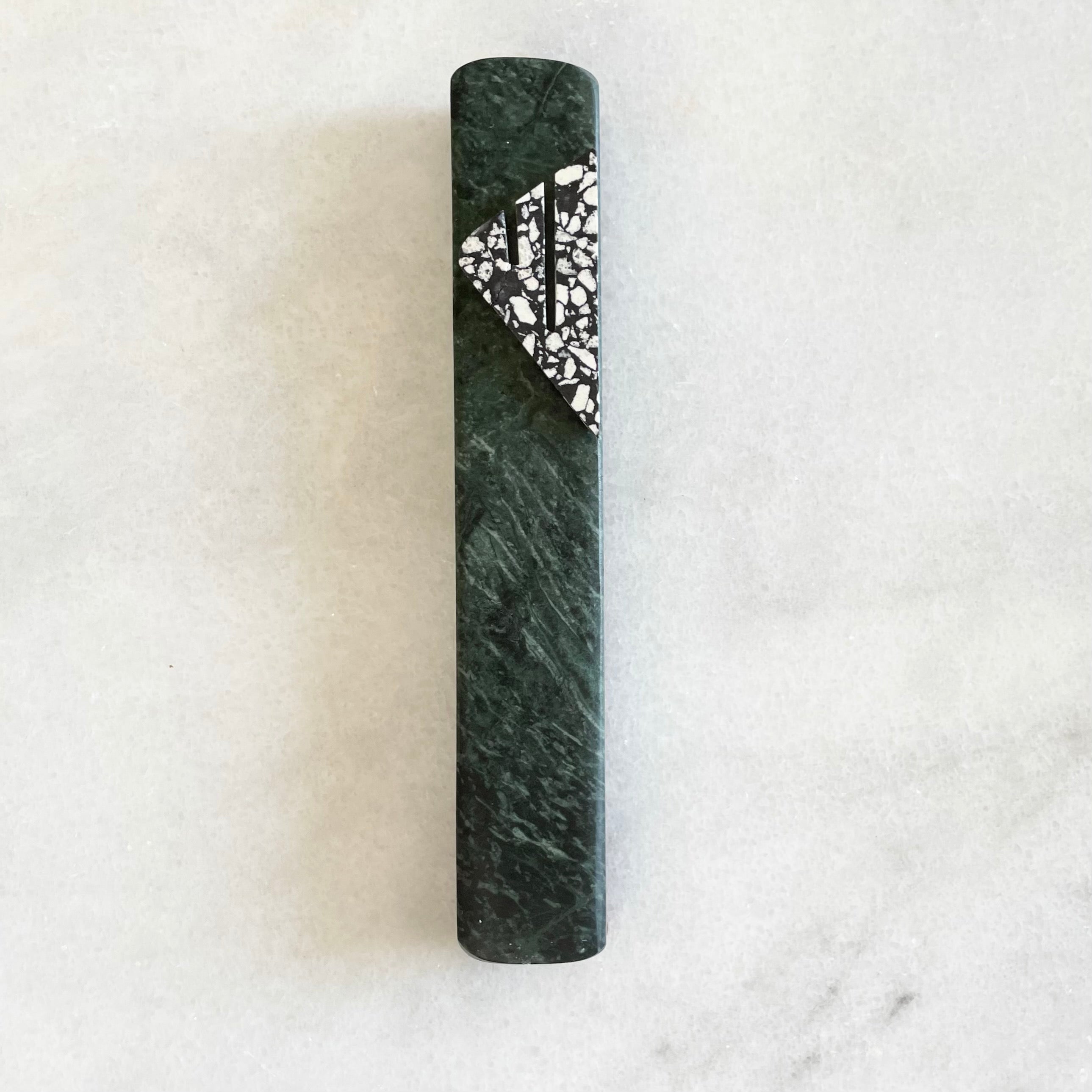Emerald Green Mezuzah | Speckled Shin