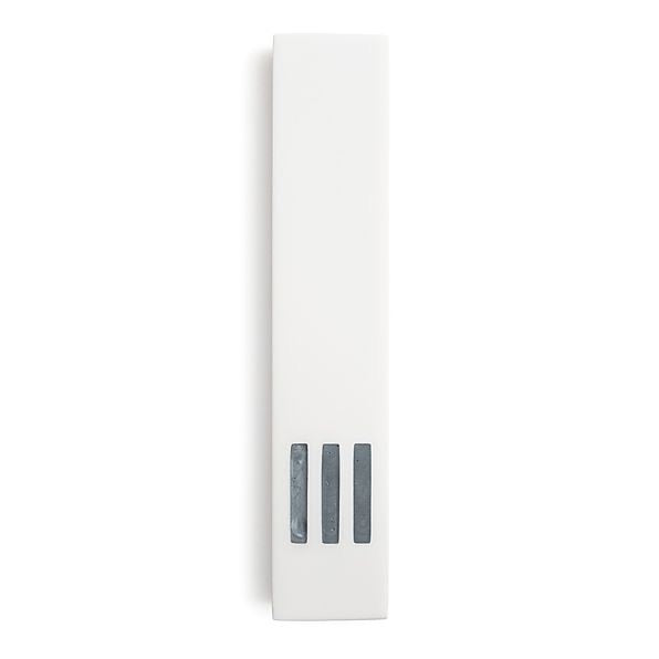 MEZUZAH | White Narrow | (ש) Middle - Gray