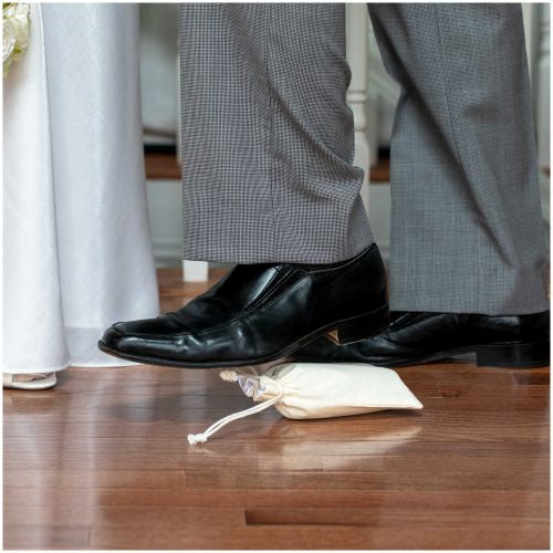 Light Pink Modern Wedding Breaking Glass & Bag by Project Lev