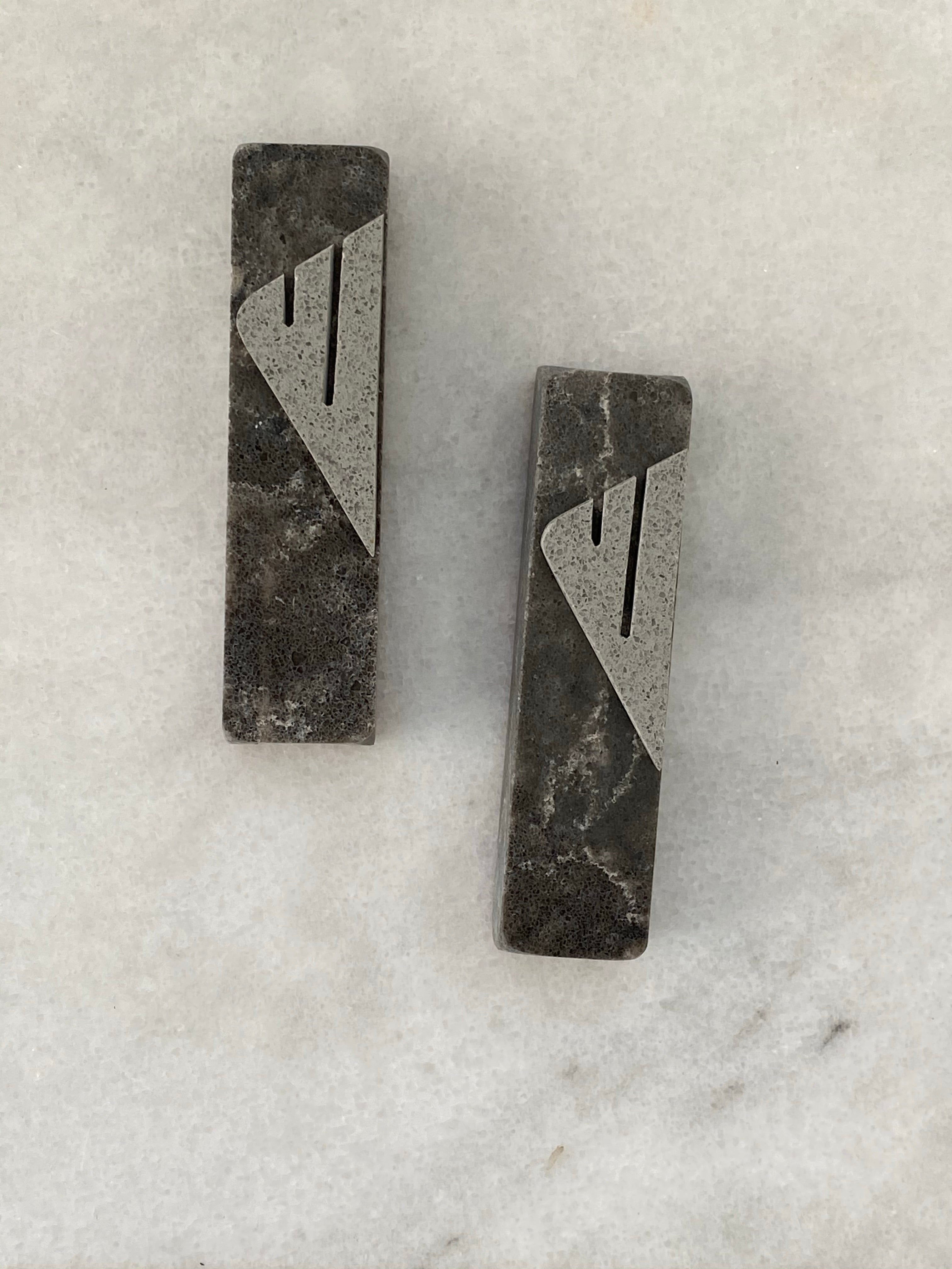 Stormy Mezuzah | Urban Grey Shin