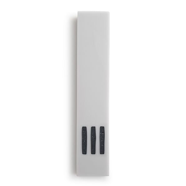 MEZUZAH | Gray Narrow | (ש) Middle - Black