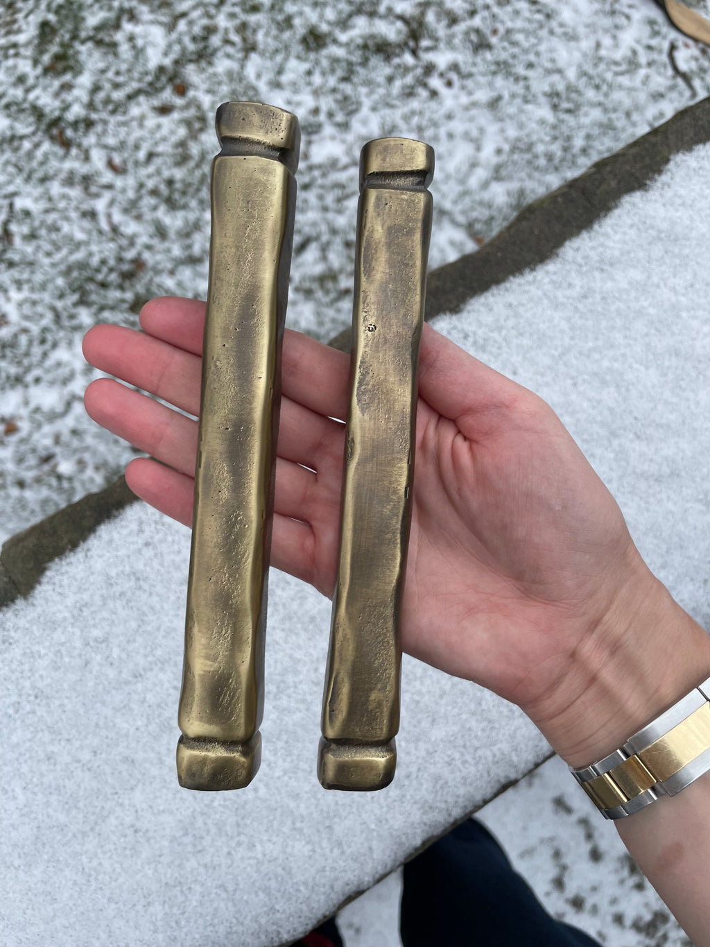 Brass Cast Mezuzah