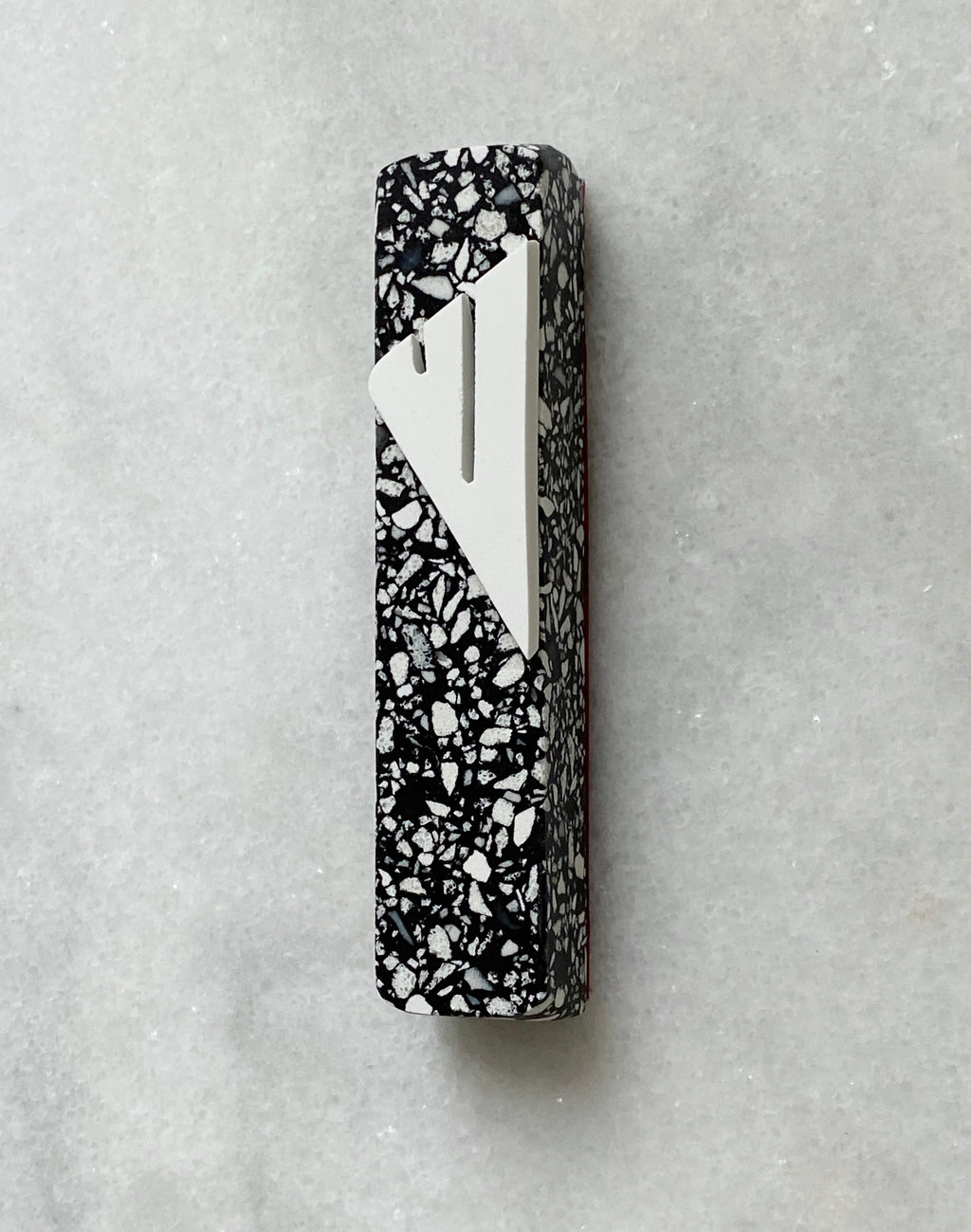 Speckled Mezuzah | White Shin