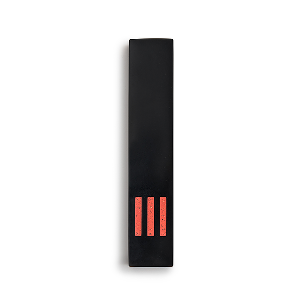 MEZUZAH | Black Narrow | (ש) Middle - Orange