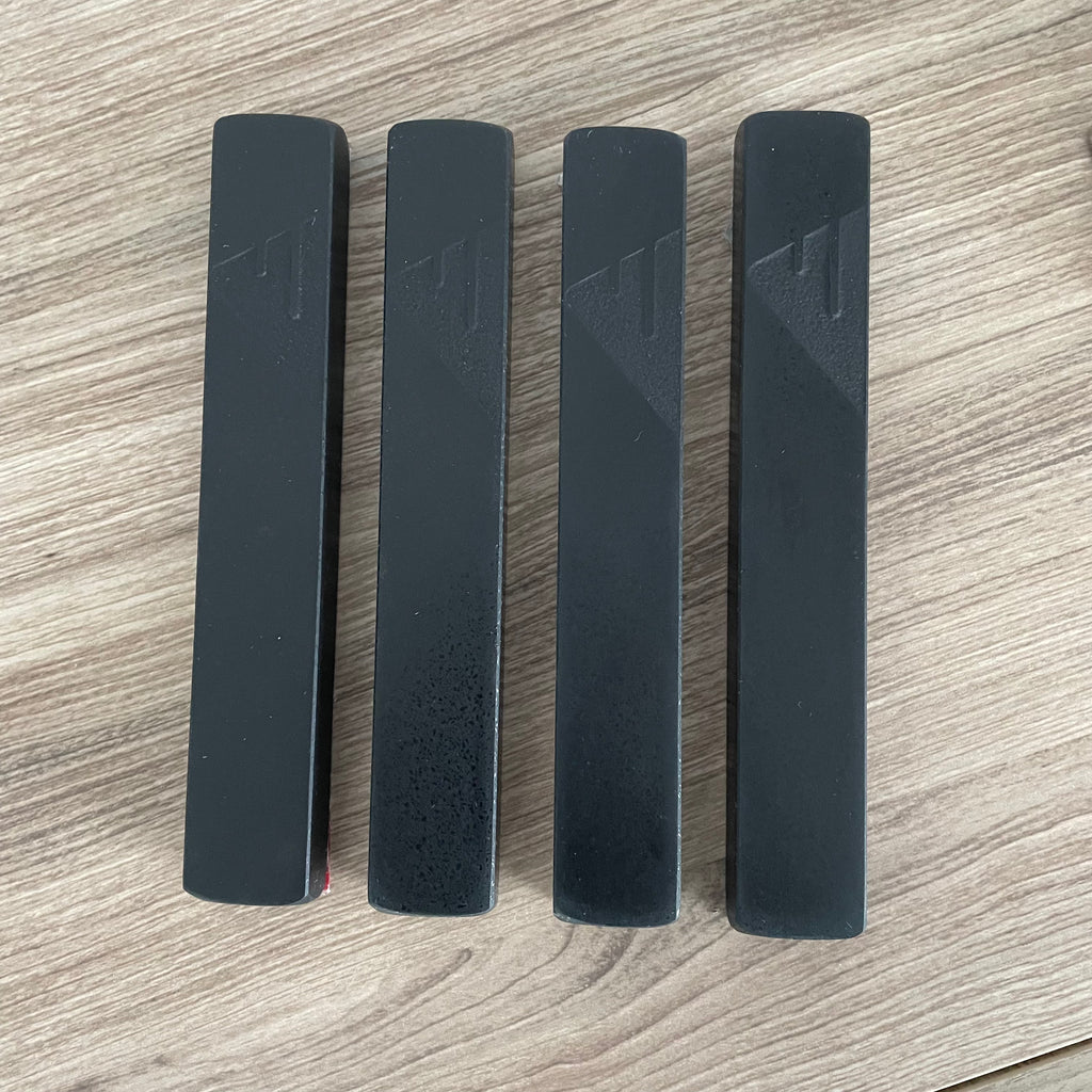 Jet Black Mezuzah Matte Black | Engraved Shin