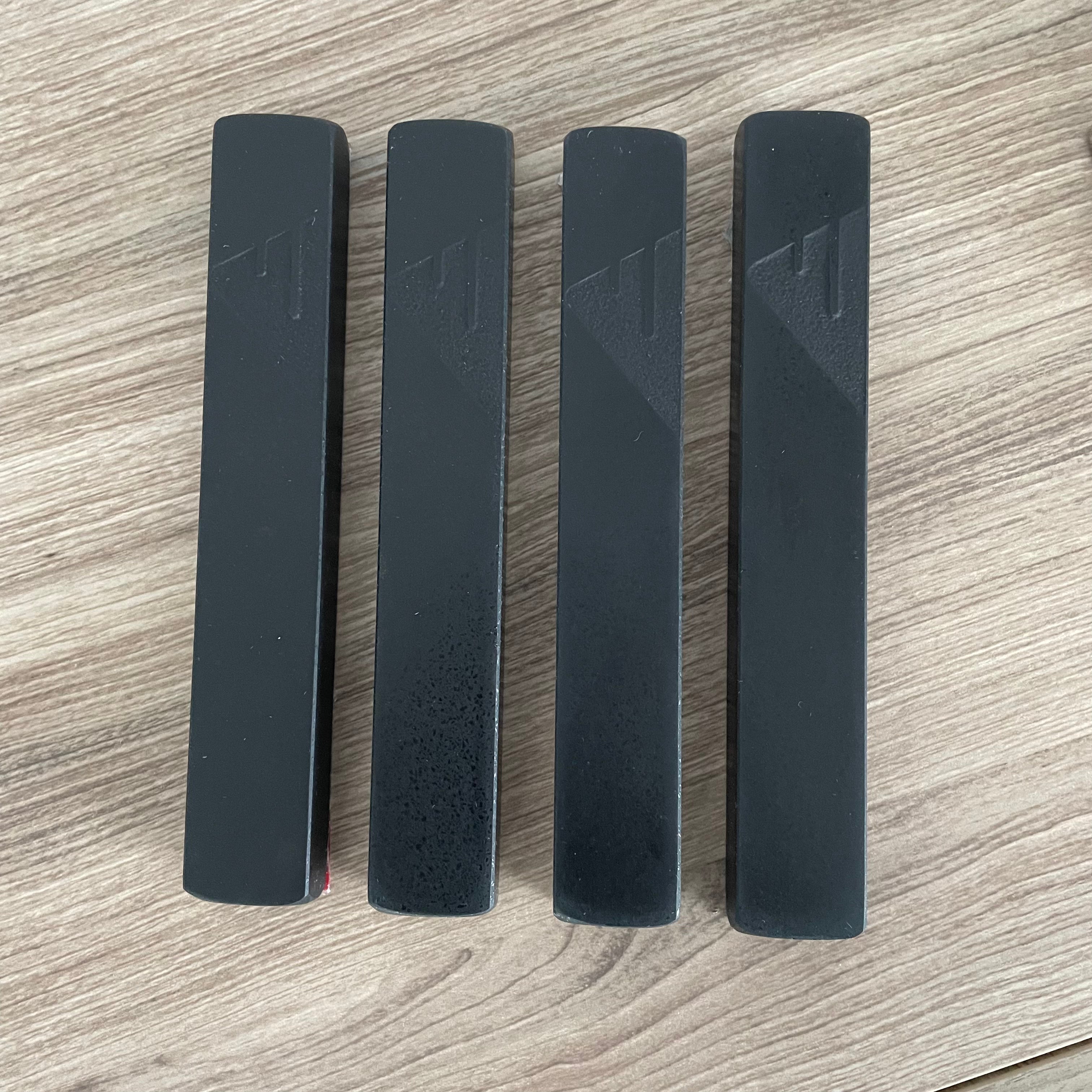 Jet Black Mezuzah Matte Black | Engraved Shin