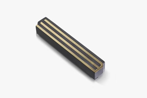 Dark Grey CONCRETE AND Brass MEZUZAH- LONG SHIN