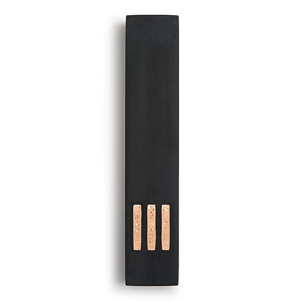 MEZUZAH | Black Narrow | (ש) Middle - Champagne