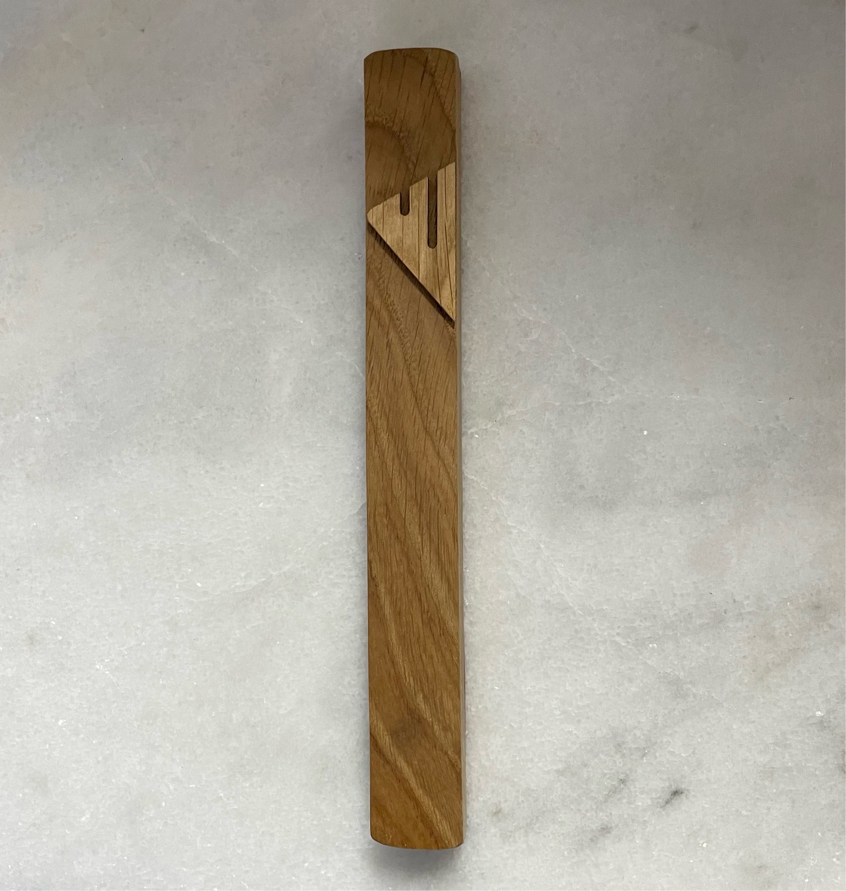 Oak mezuzah | Oak shin