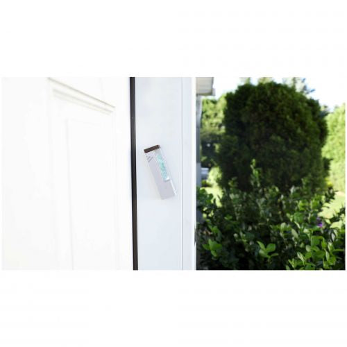 Modern Wedding Breaking Glass & Mezuzah Case Keepsake Kit- Light Grey Mezuzah