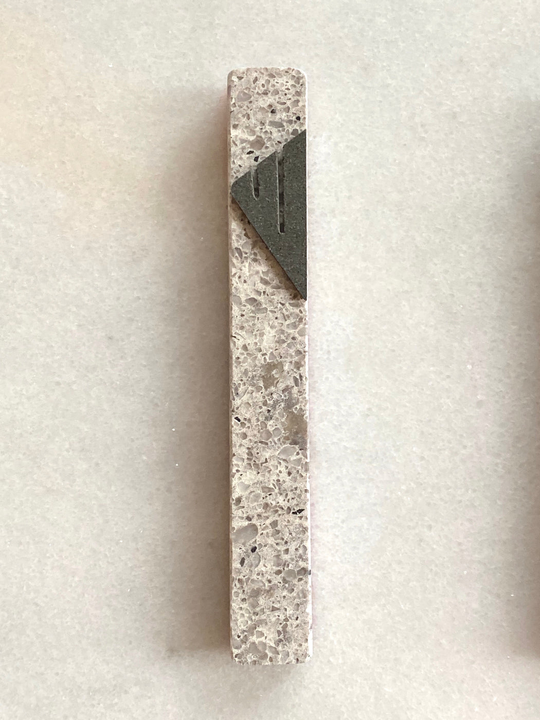 Atlantic Salt Mezuzah Charcoal Shin