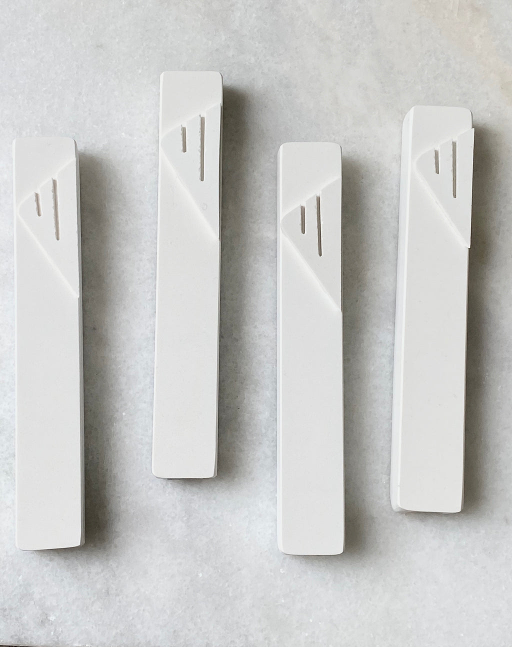 Chalk White Mezuzah | Chalk White shin