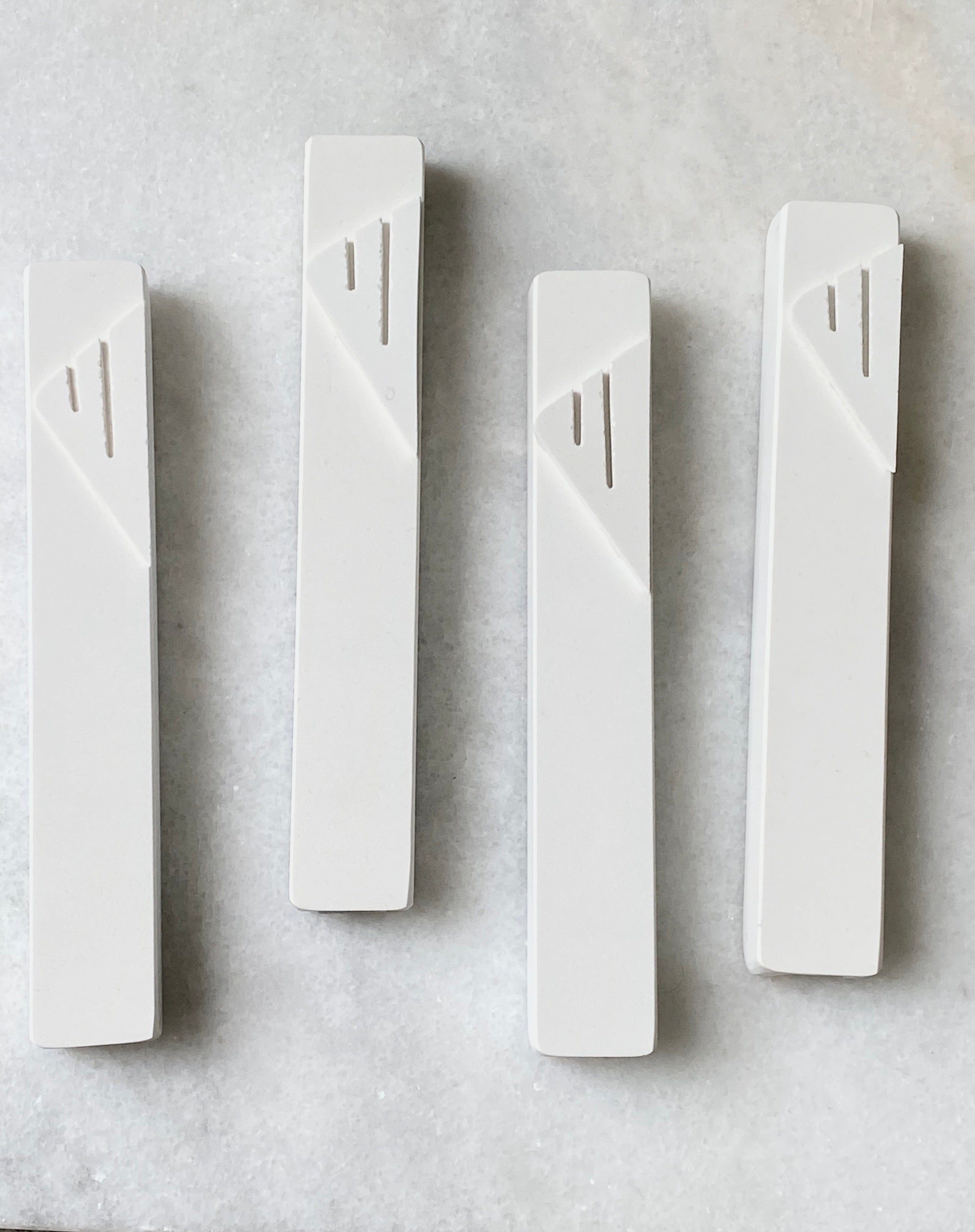 Chalk White Mezuzah | Chalk White shin
