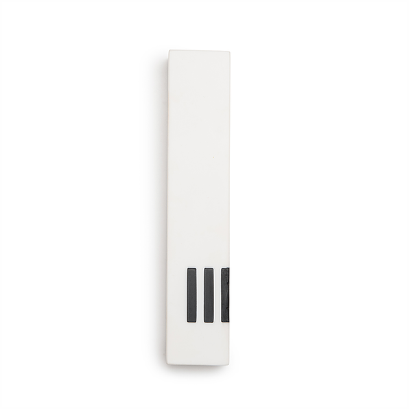 MEZUZAH | White Narrow | (ש) Side - Black