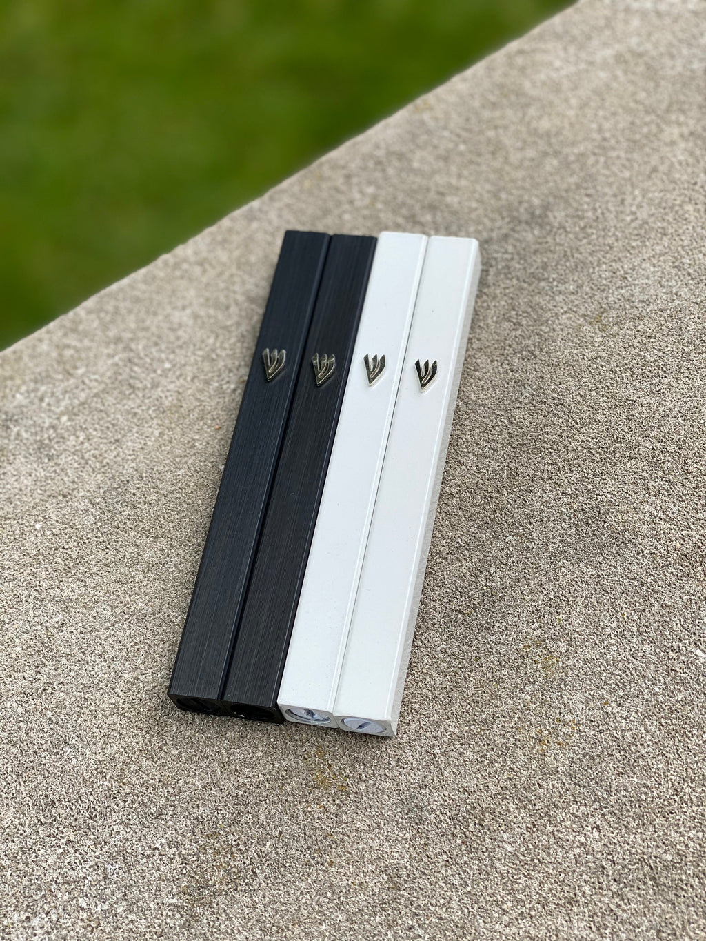 Aluminum Mezuzah - Black Square 15Cm