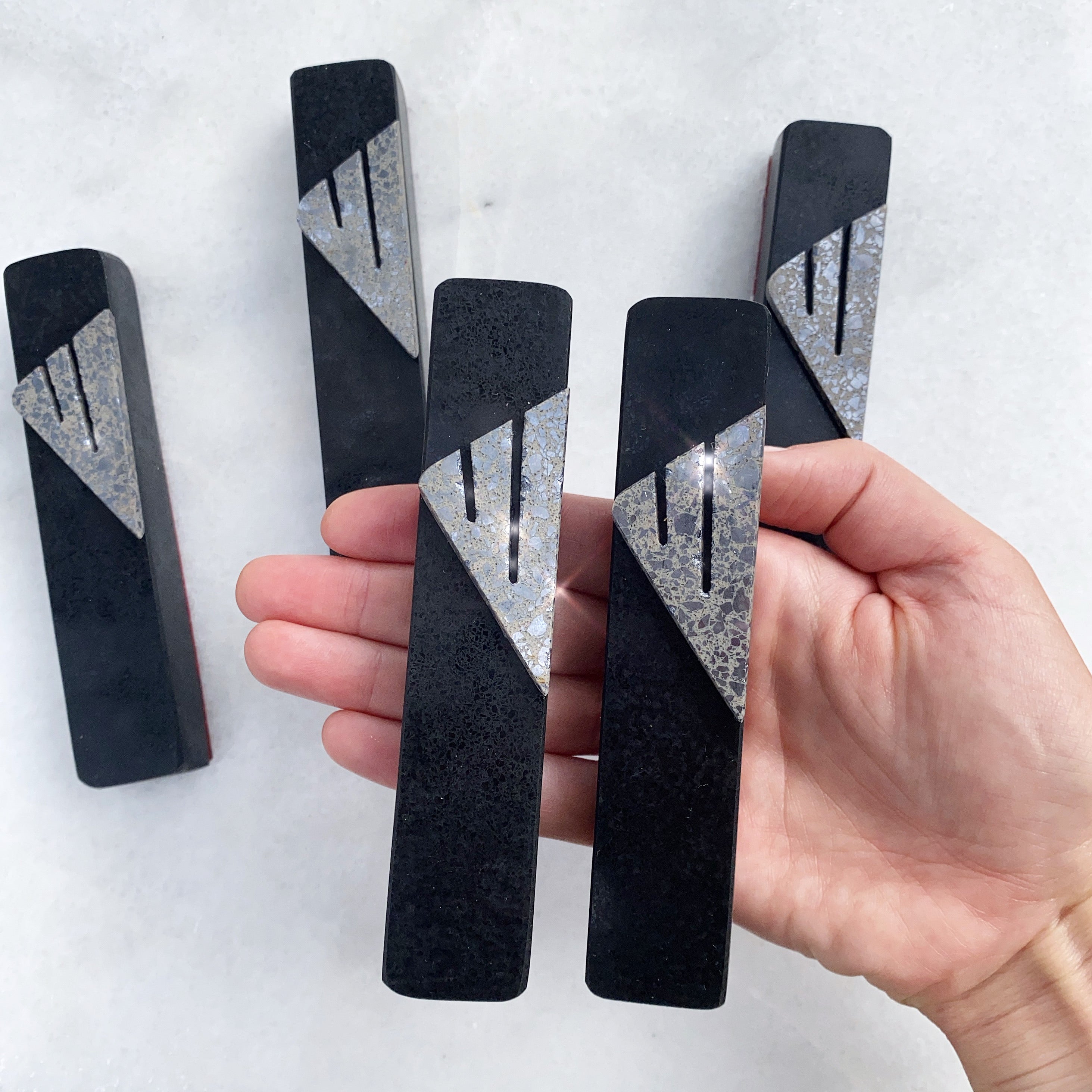 Jet Black Gunmetal Shin