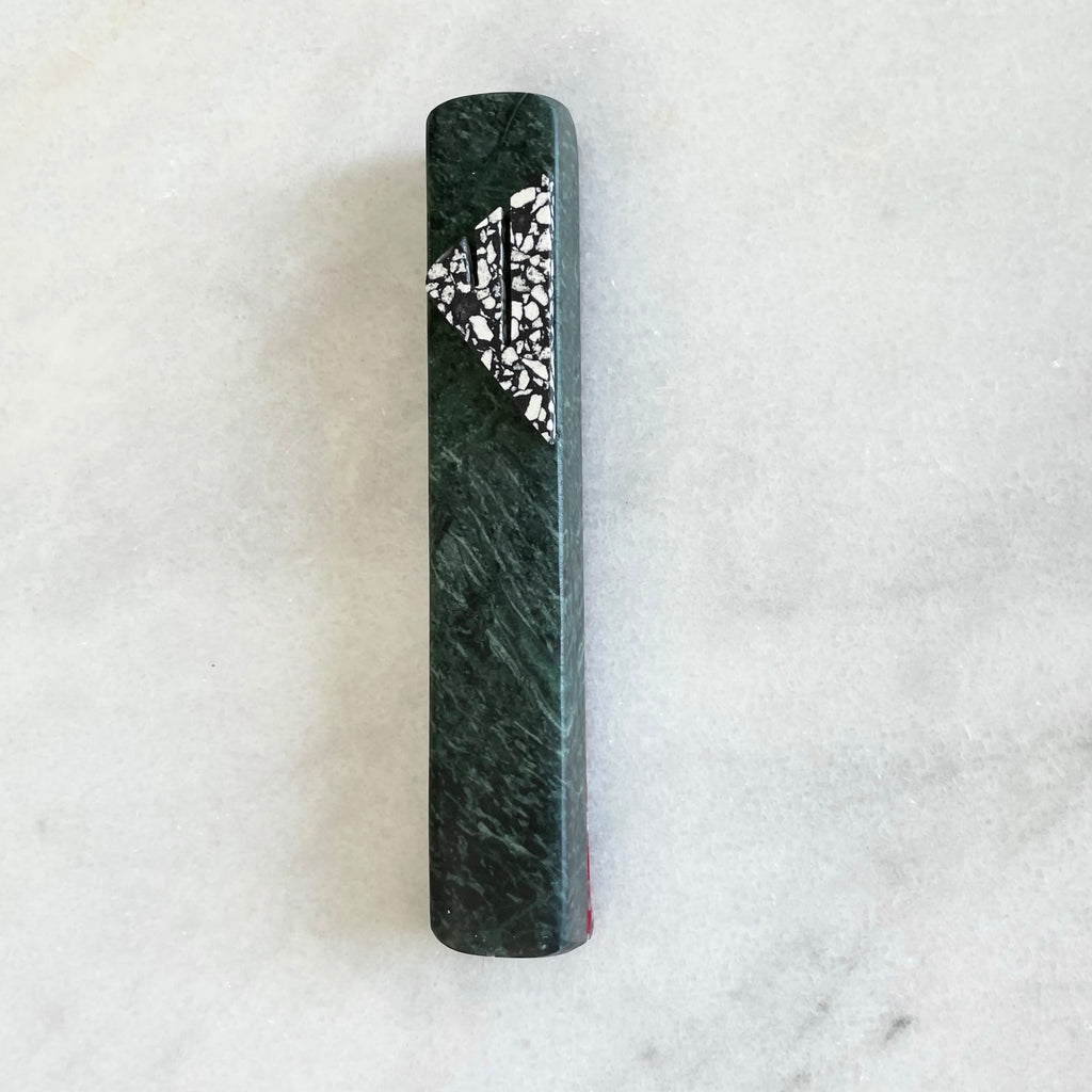 Emerald Green Mezuzah | Speckled Shin
