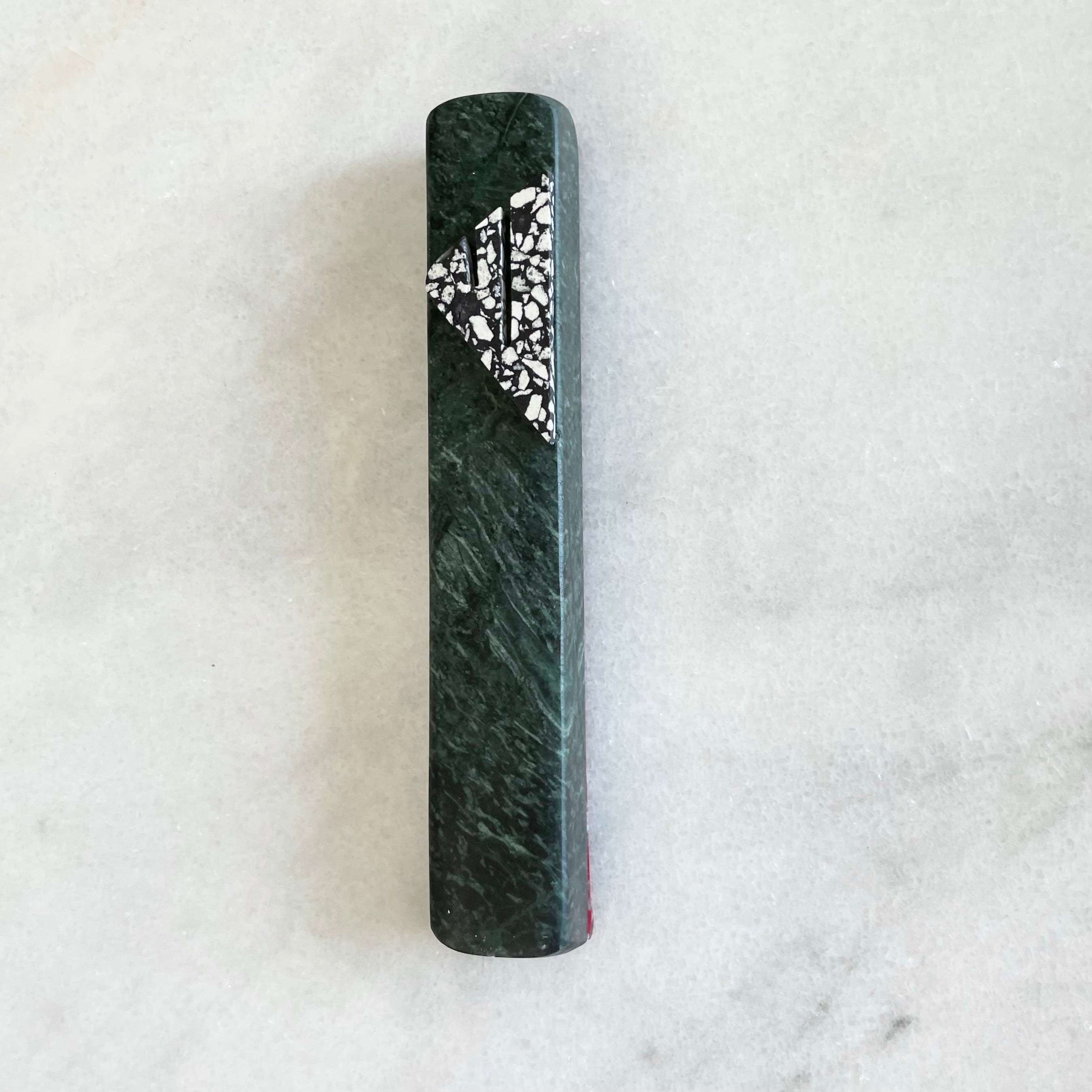Emerald Green Mezuzah | Speckled Shin