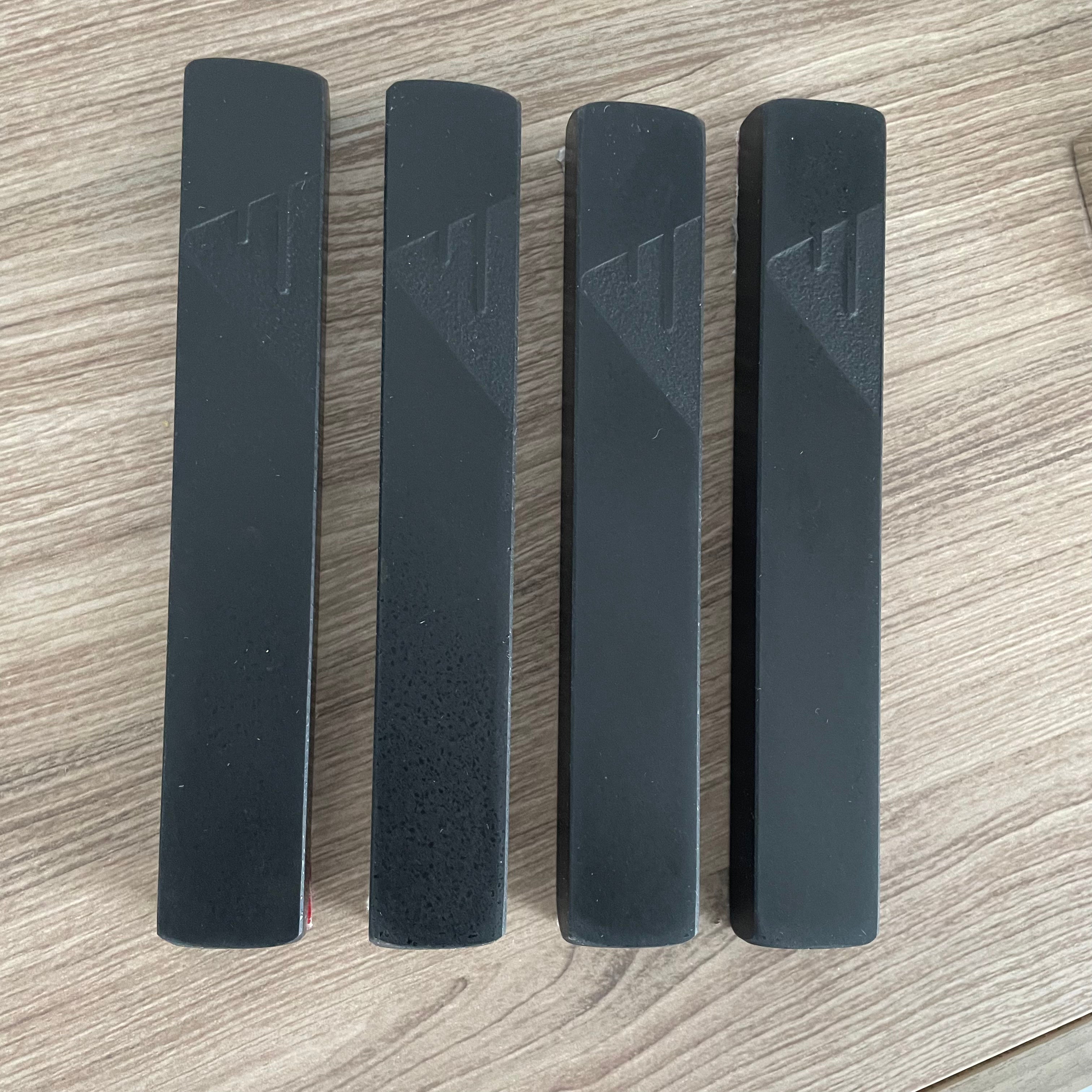 Jet Black Mezuzah Matte Black | Engraved Shin