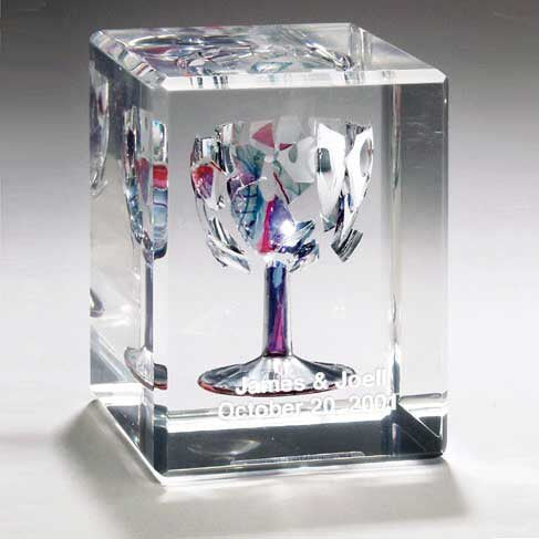 Rectangular Wedding Glass Lucite Cube