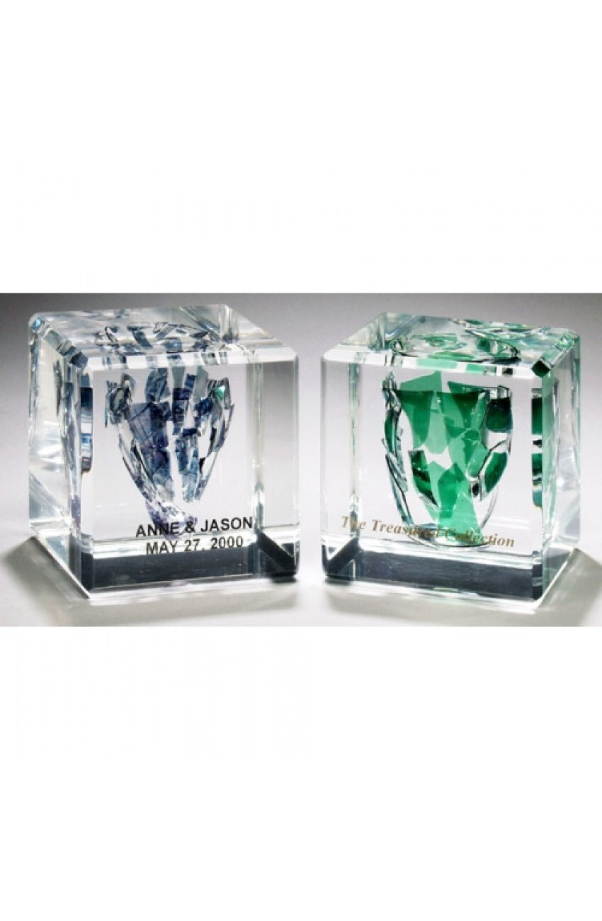Square Wedding Glass Lucite Cube
