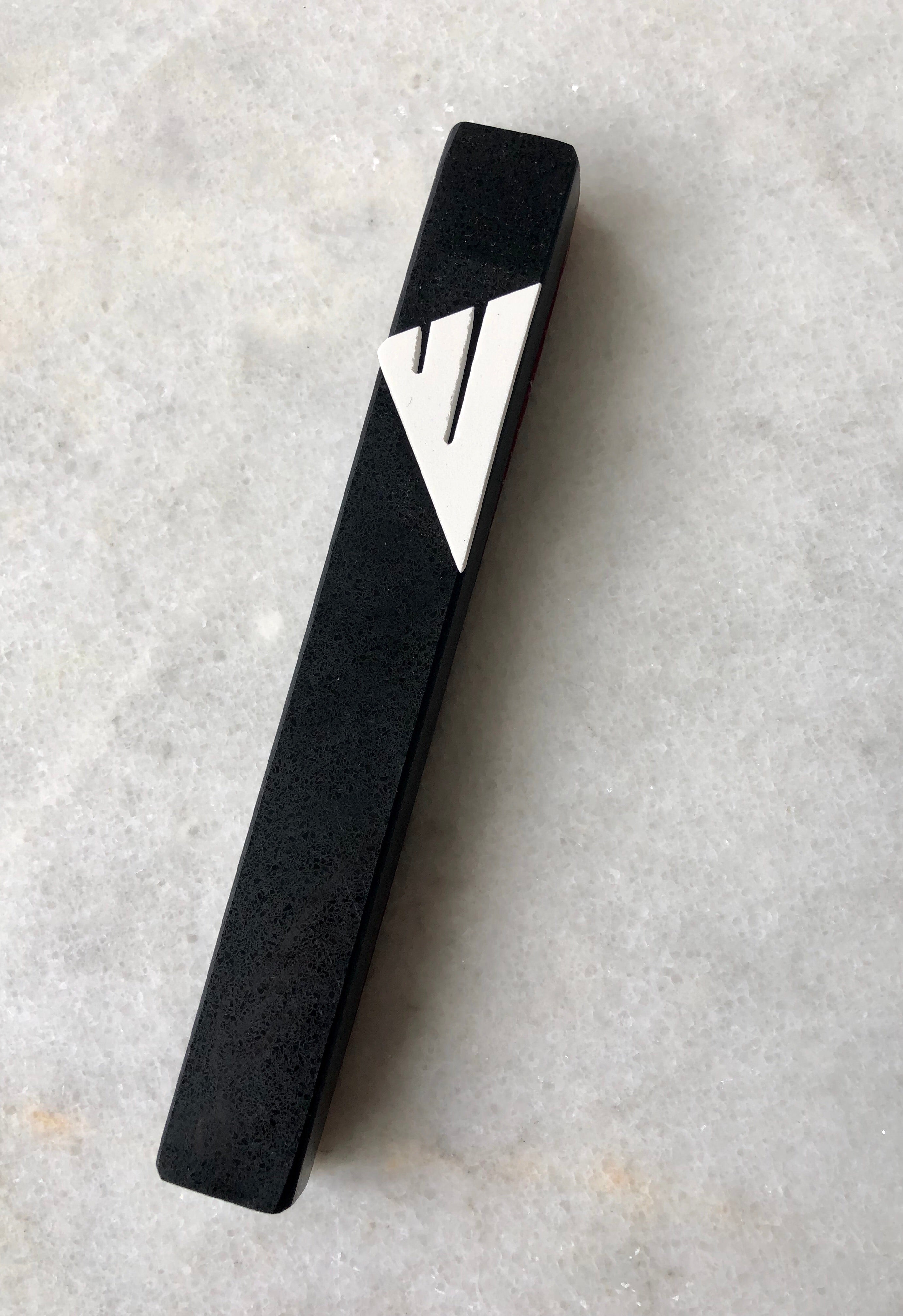 Jet Black Mezuzah