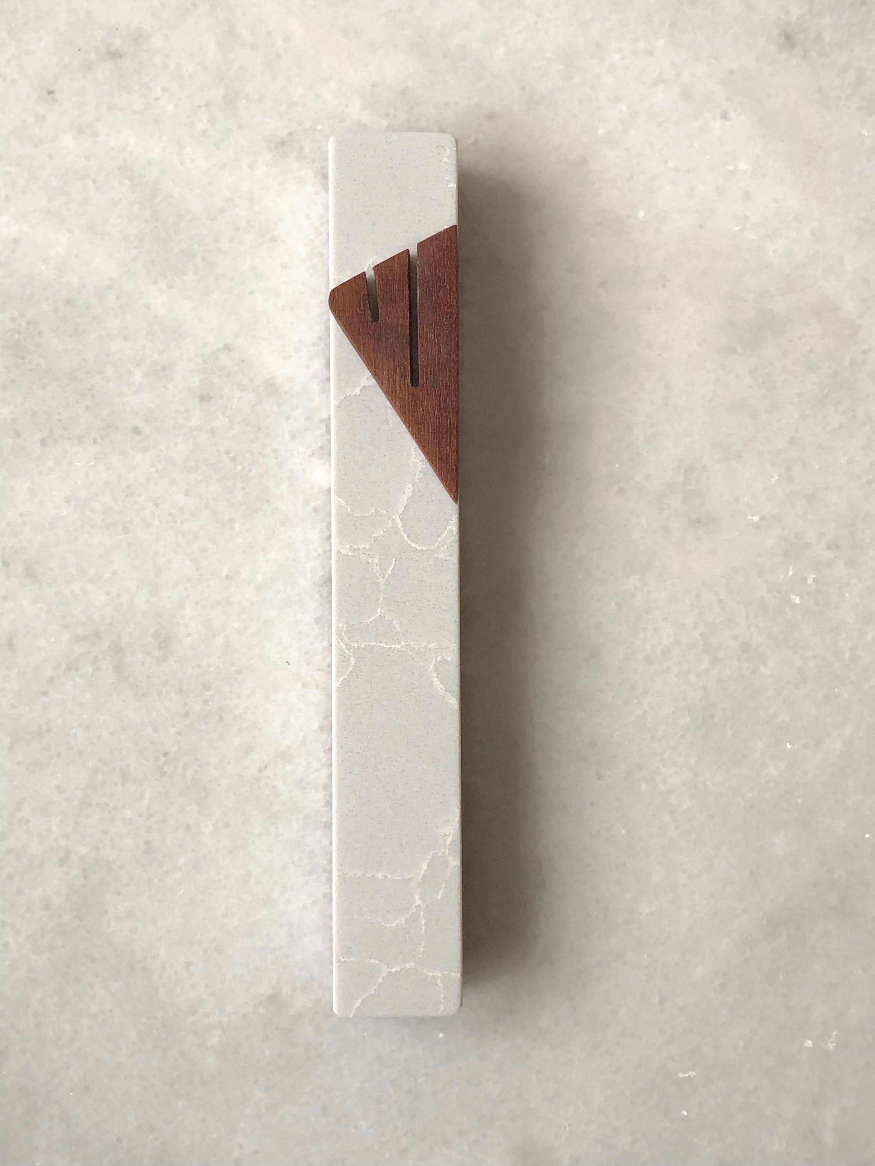 Cream White Mezuzah | Choose your shin
