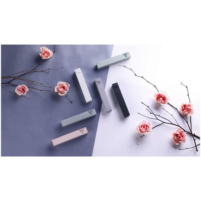 White Modern Minimalist Cement Mezuzah