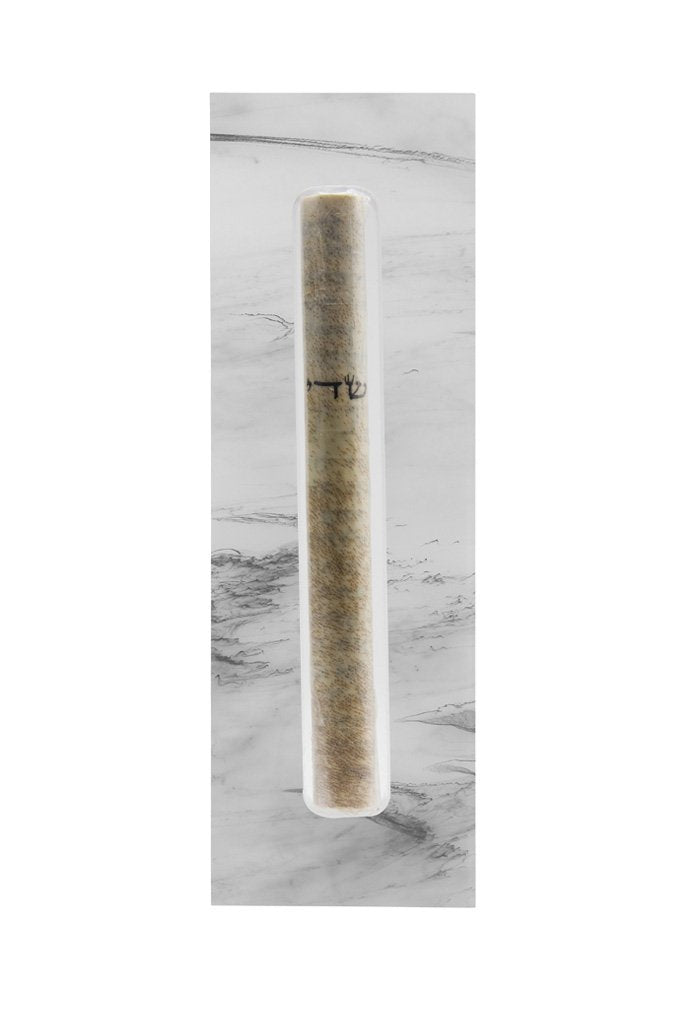 The Lucite Mezuzah Medium Calacatta Marble