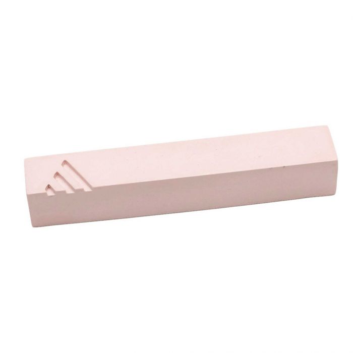 Pale Pink Modern Minimalist Cement Mezuzah