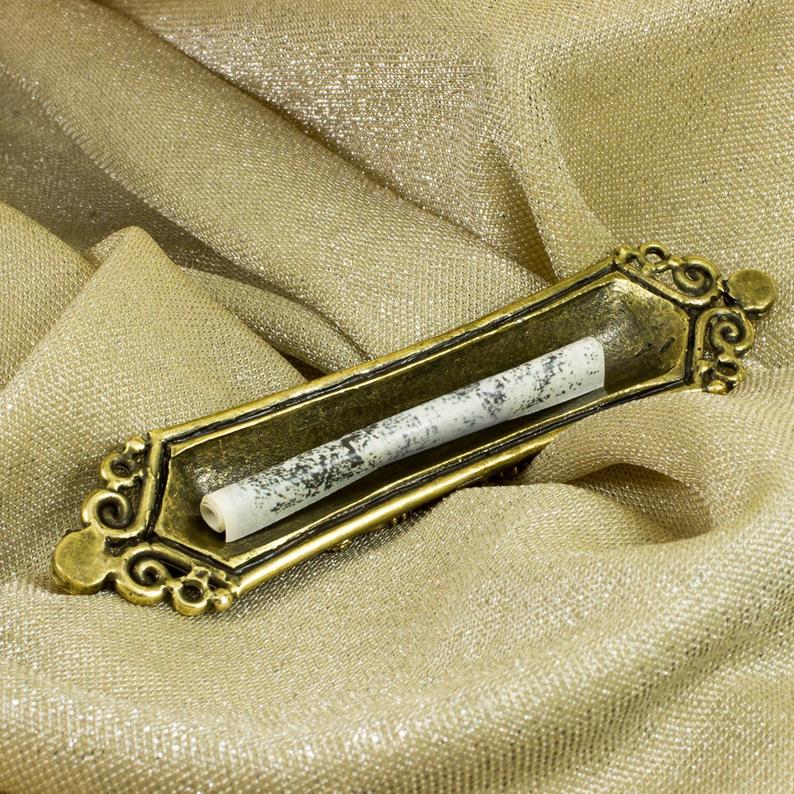 Peridot & Garnet Mezuzah