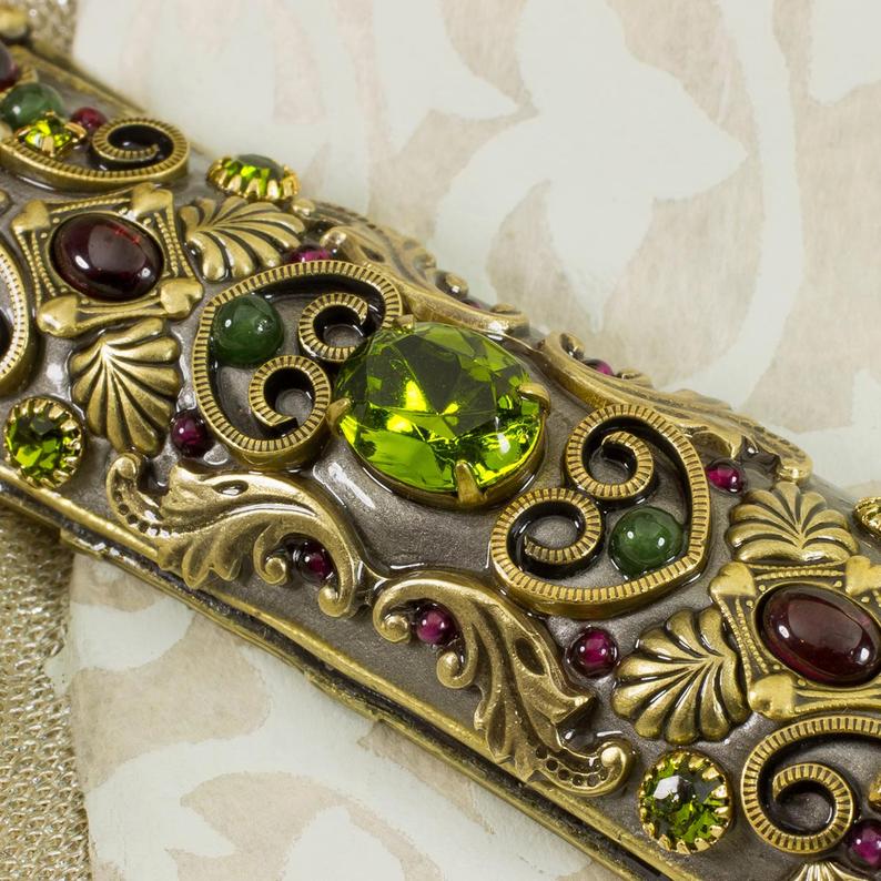 Peridot & Garnet Mezuzah