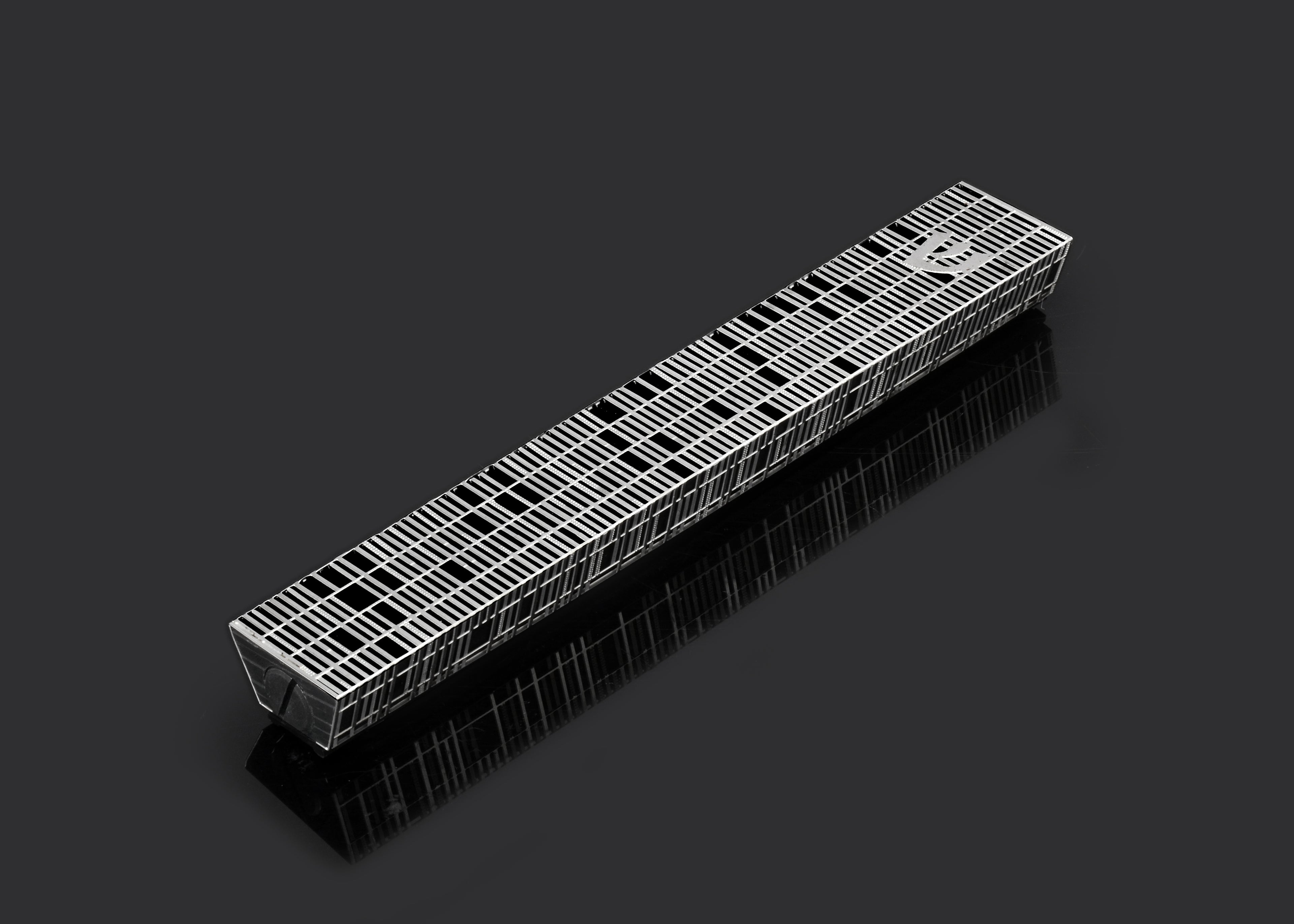 Skyscraper Black Background Mezuzah