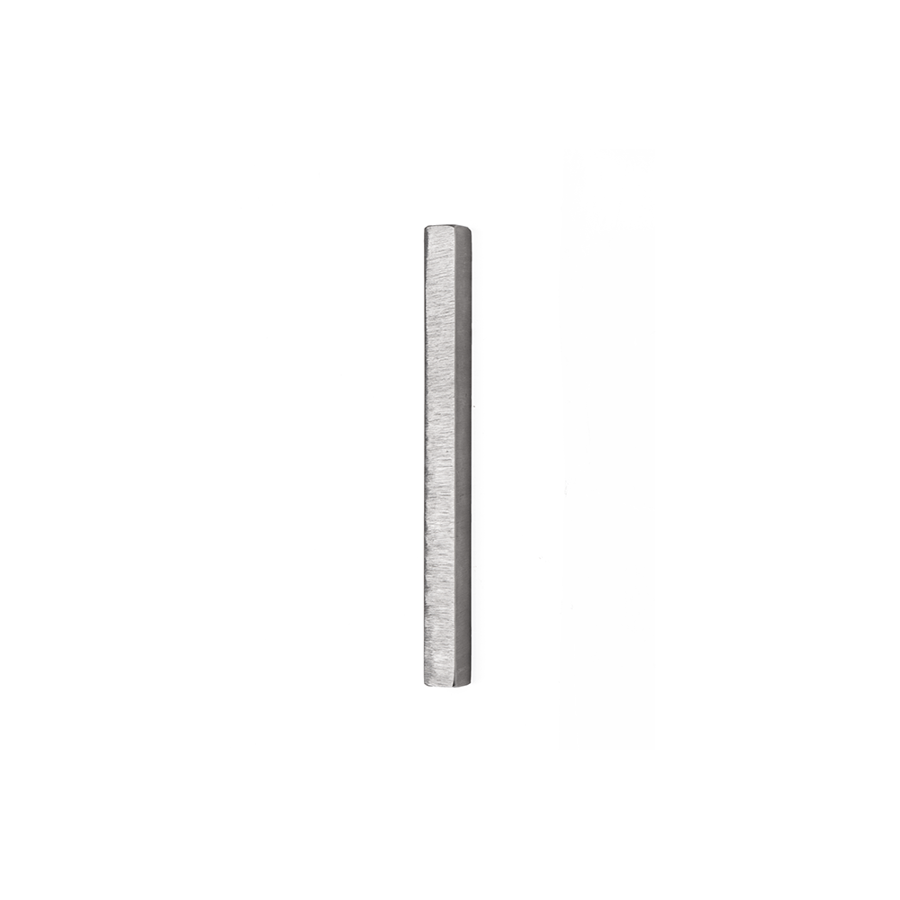 Rectangular Mezuzah With Textured Surface | Nickel